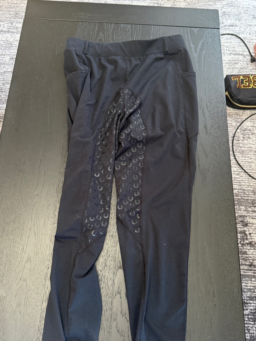 FitsT4Sports Black Full Seat Breeches Size Large Color